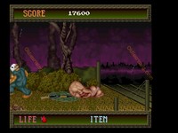 une photo d'Ã©cran de Splatterhouse sur FM TOWNS Marty